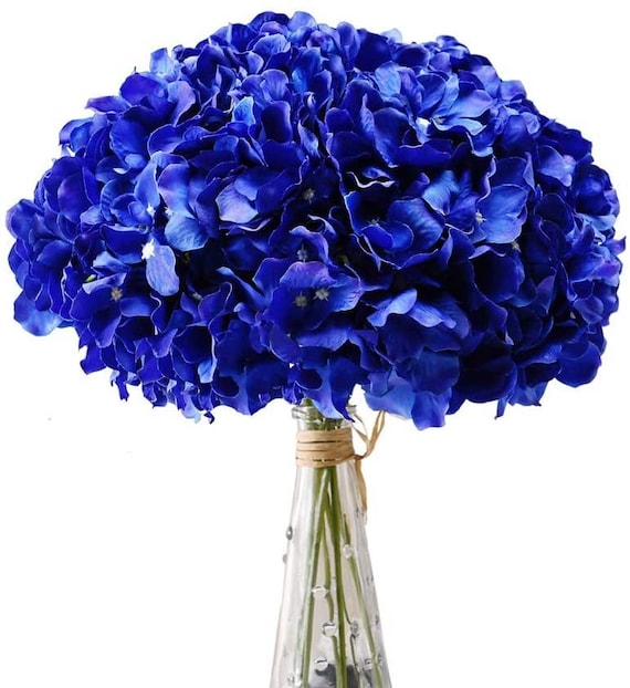 Artificial Flower 10-Head Hydrangea Silk Flower Bouquet Wedding Party Decoration 