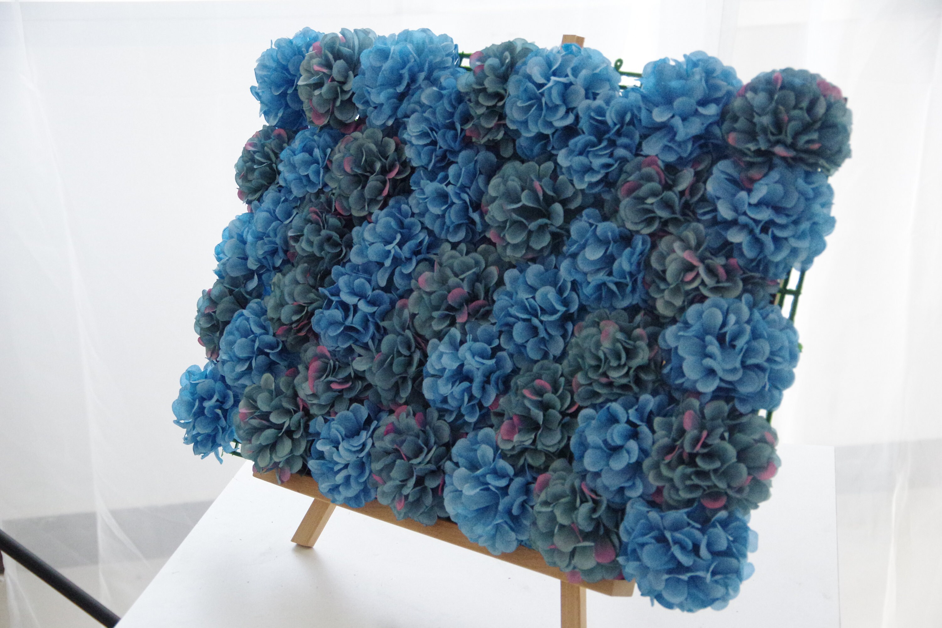 Silk Flowers Wall Panel Handmade Wall Backdrop for Wedding Etsy