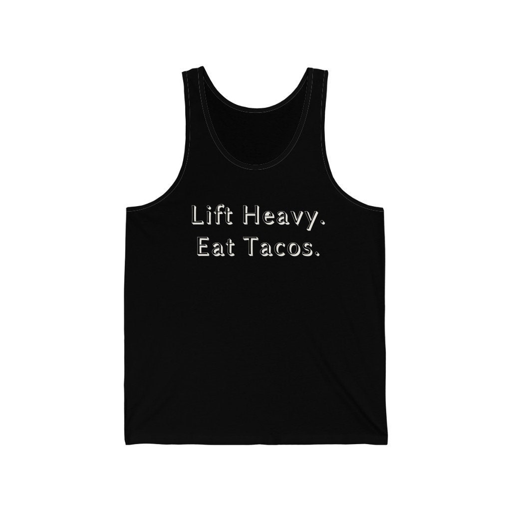 Lift Heavy Eat Tacos Workout Tank Workout Tank Top Workout | Etsy