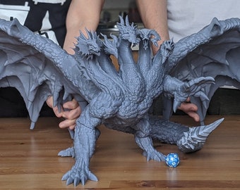 Tiamat | Dragon God D&D Epic 28mm | 32mm miniature | Dungeons and Dragons | Pathfinder | Tabletop Roleplaying Games | RPG | Gargantuan Size