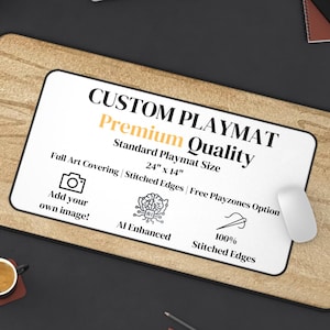 Custom MTG Playmat, 24x14, Personalized TCG play mat, MTG Gifts, Tabletop Accessories, Customizable Tcg play mat, gamemat, Create Your Own