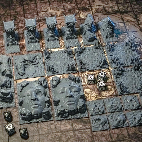 29pcs Kingdom Death: Monster Terrain Set, KDM, KDM Accessories, Deluxe Upgrade, Boardgame, Tabletop RPG, Roleplaying Games