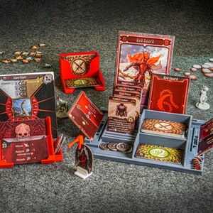 Pacote de painel do jogador Gloomhaven, tabuleiro de jogador, Jaws of the Lion JOTL, Frosthaven, tabuleiro de personagem, organizador de componentes de armazenamento