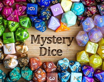 Mystery Dice Blind Bags for Dungeons and Dragons, DnD Dice Sets, Mystery Box, Role Playing Games, Dice TTRPG, Polyhedral Dice Sets, DM Gift