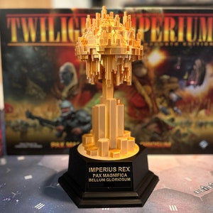Twilight Imperium Personalize Trophy, Customizable War Sun Trophy, TI4 Prophecy of Kings, Tokens, Codex, Boardgames, Tabletop Games, Sci-Fi