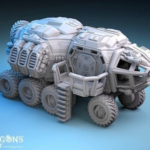 Skarabäus Heavy Hauler Sci Fi Fahrzeug 28 mm | Dungeons and Dragons | D&D | Sternfinder | SW-Legion | Kriegsspiel