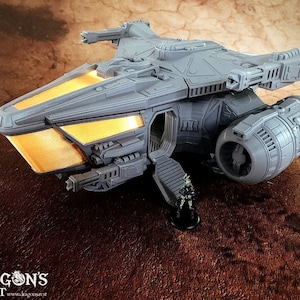 Dragon Crest Thumper Sci Fi Spaceship 28mm | Dungeons and Dragons | DnD | Starfinder | SW Legion | Wargaming