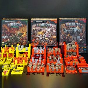 Zombicide Invader Kickstarter All-In ULTIMATE Mini, Card, & Token Organizer | Fits Sleeved or Non-Sleeved Cards | Box Insert | Boardgames