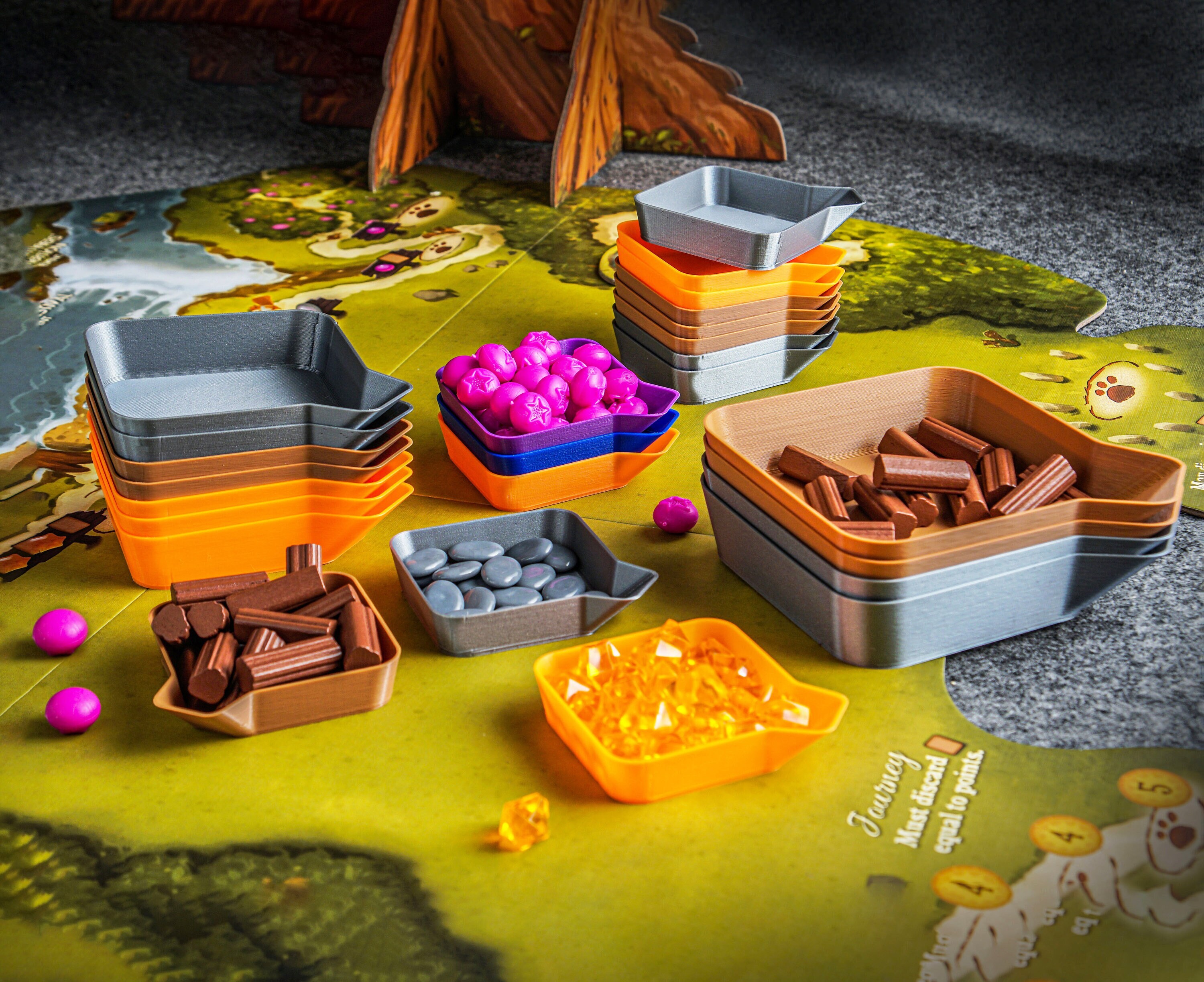 Stackable Board Game Component Bits Trays Storage Trays Etsy