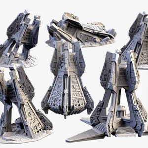 Landing Capsules Scatter Terrain | 28mm 32mm Tabletop Wargaming | Roleplaying Game | Starfinder | Legion | Txarli Factory