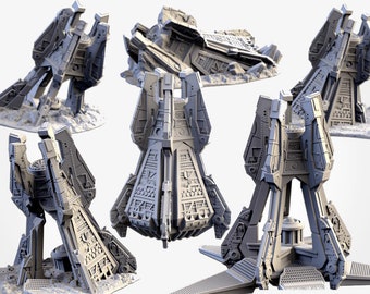 Landing Capsules Scatter Terrain | 28mm 32mm Tabletop Wargaming | Roleplaying Game | Starfinder | Legion | Txarli Factory