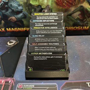 Porta carte tecnologiche per Twilight Imperium 4a edizione, contiene fino a 6 carte con custodia, organizer modulare, TI4, accessori per giochi da tavolo