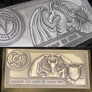 Dragonfire Gold and Silver Bars, Currency Bundle, Bar Sets, Coin Sets, Dungeons and Dragons TTRPG Props, Lifesize props, Larping Roleplaying