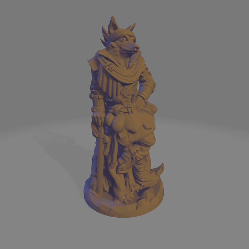 Tabaxi Rogue / Kitsune D&D 28mm 32mm miniature DnD Etsy