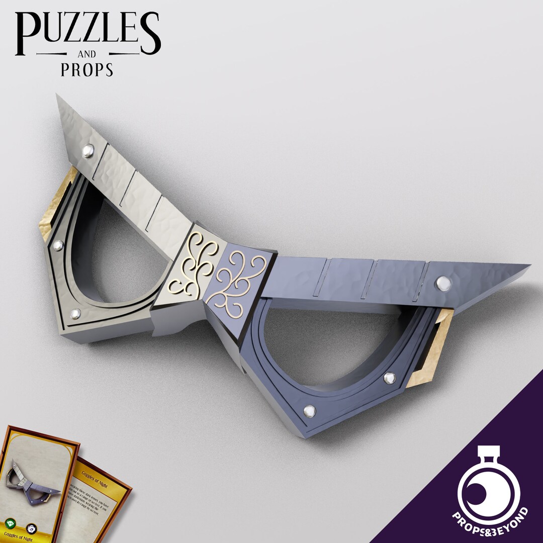 Goggles of Night, Life Sized Prop for Dungeons and Dragons, Dnd