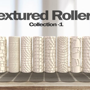 Model of the day Clay and XPS Foam Texture Rollers by ericmboyd - MAKE360