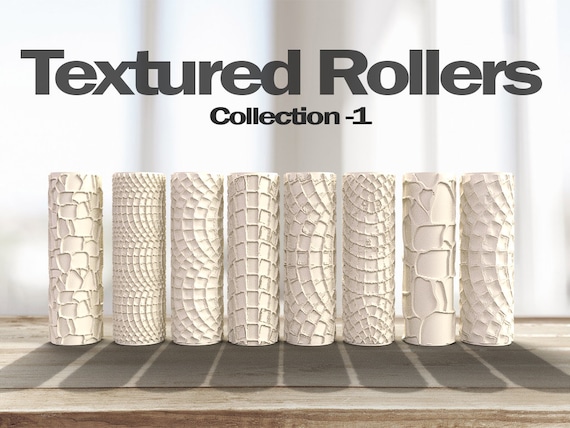 Textured Rollers Collection 3 Clay Foams D&D Terrain 28mm 32mm Dungeons and  Dragons Dnd Polymer Clay Pattern Tabletop RPG 