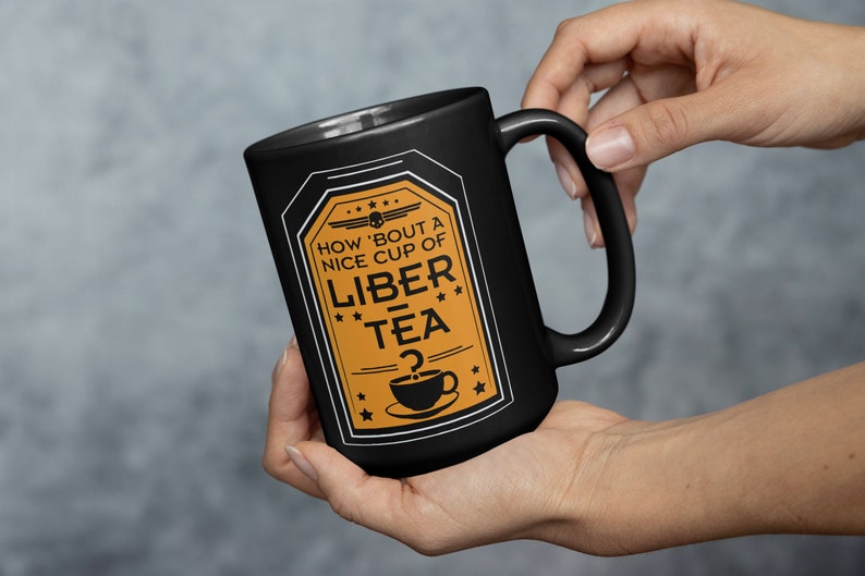 Helldivers 2 Liber-Tea Mug 11oz 15oz, How About a Nice Cup of Liber-Tea, Super Earth, Birthday Gifts, Gifts for Him, Anniversary image 1