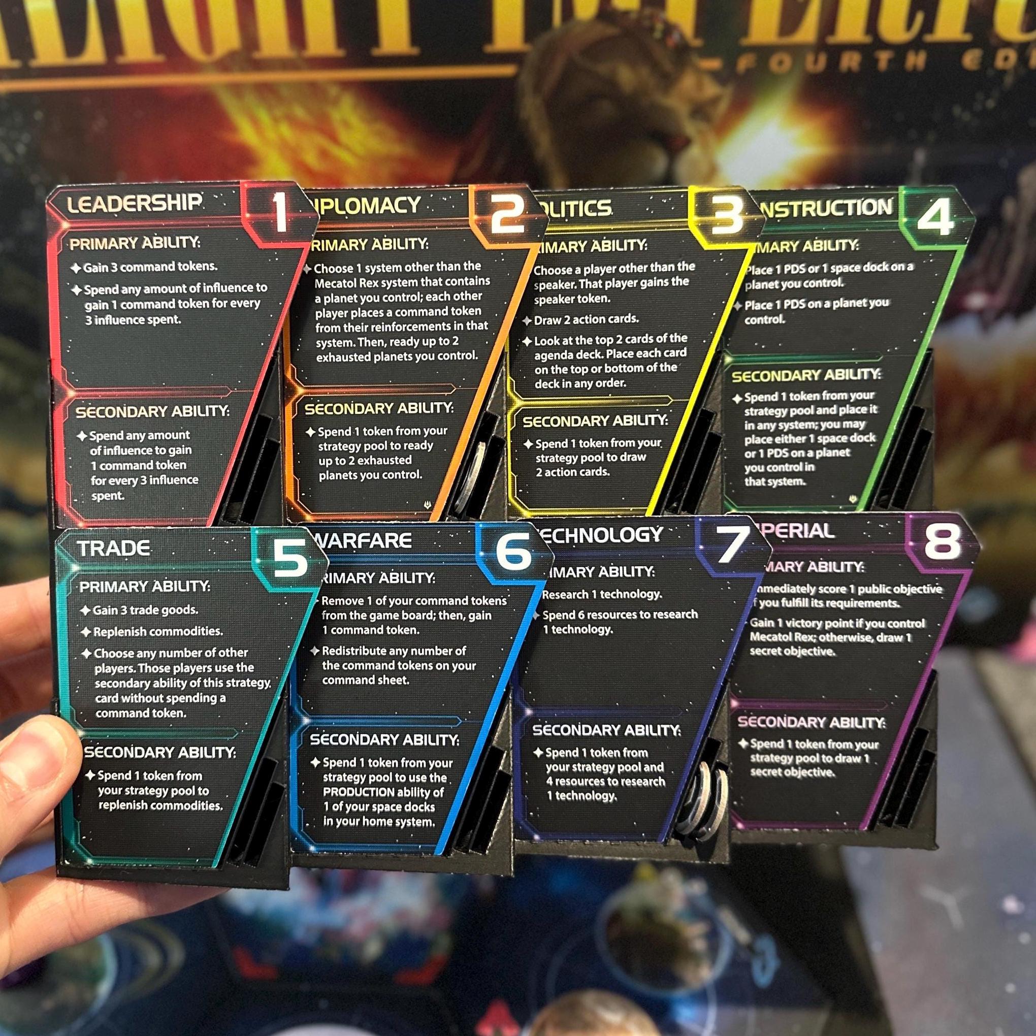 Strategy Cards Holder for Twilight Imperium 4th Edition
