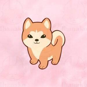 Akita shiba inu vinyl sticker sticker voor laptop fles notebook cartoon leuke kawaii anime decoratie