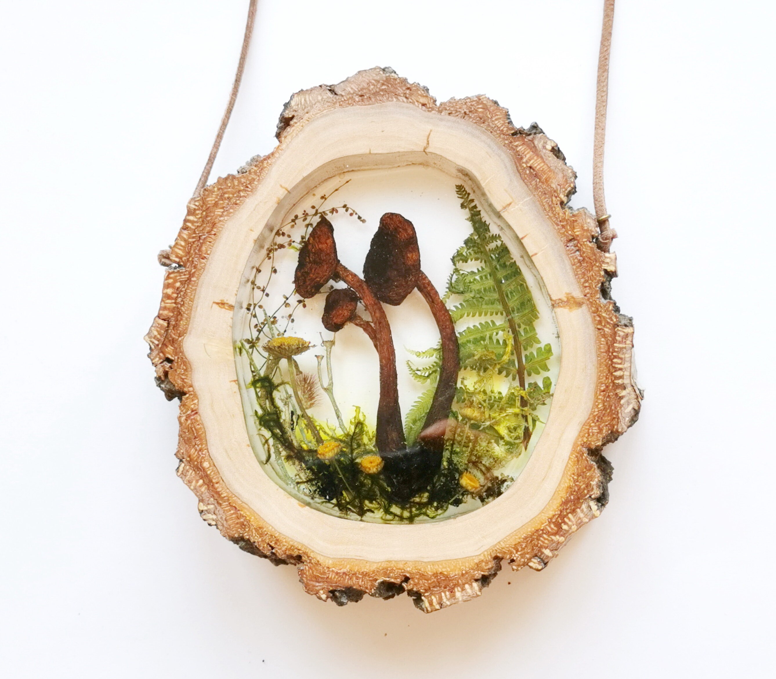 Mushroom Decor Mushroom Resin Art Mushroom Wall Art Herbarium Etsy