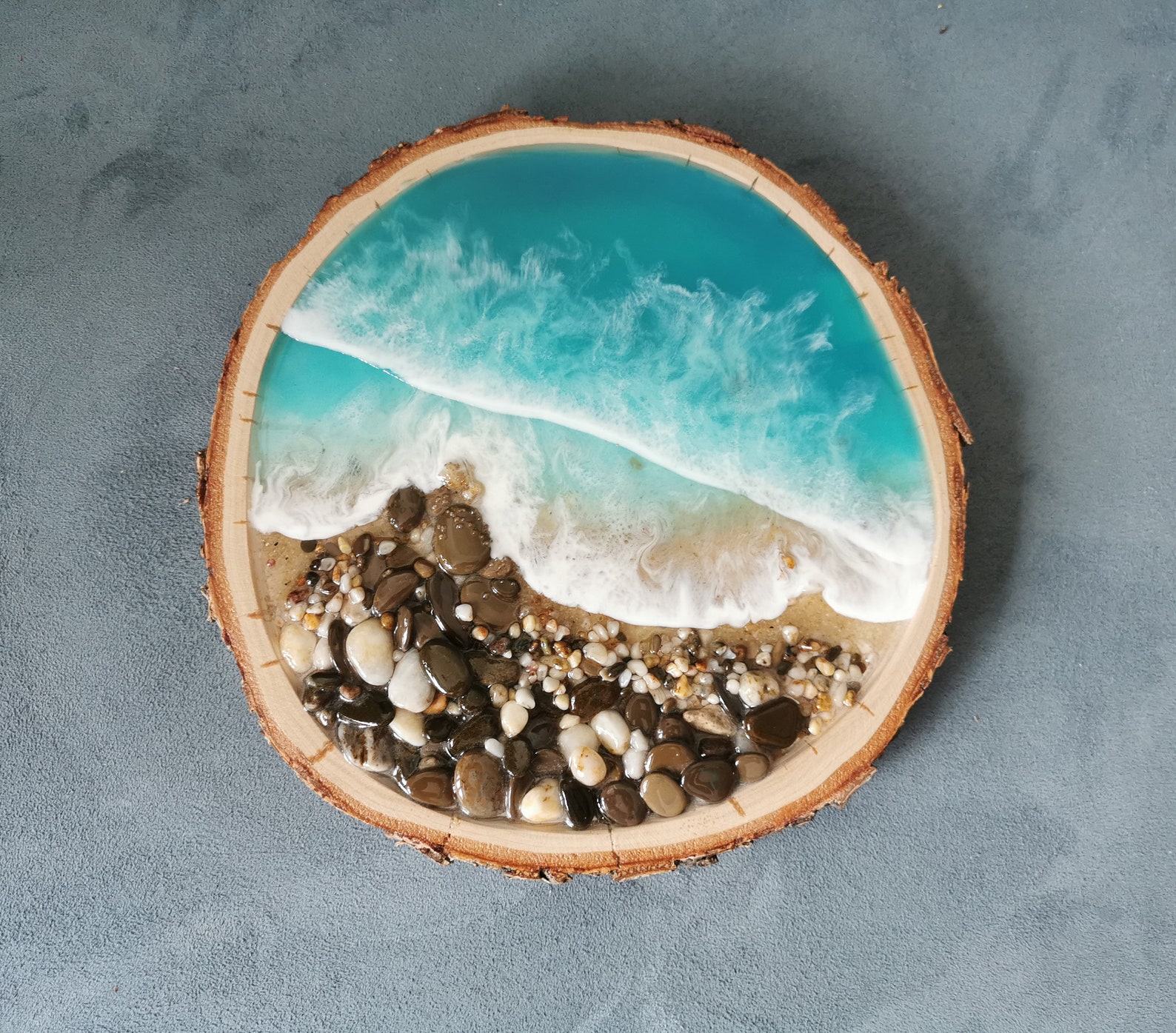 Wave Resin Art Ocean Wall Decor Ocean Resin Art Resin Beach 3D Etsy