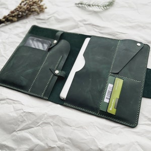 Personalized iPad leather folio,Leather folio IPad, Leather organizer for iPad mini, Leather case fo Ipad mini 6 gen,