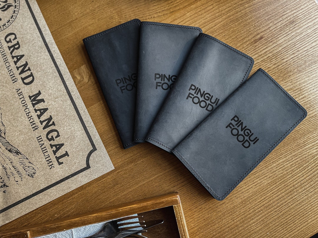 Personalized Leather Receipt Holder,personalized Check Presenter