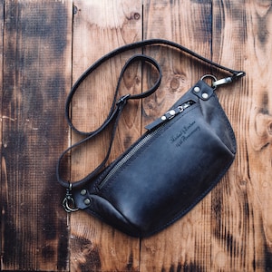 Personalized fanny pack, Brown Leather fanny pack, belt bag, hip bag, clothing fanny pack, Leather Hip Bag waist bag,leather waist bag