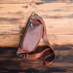 Personalized Leather fanny pack, belt bag,engraved fanny pack, hip bag,festival bag, bum bag, Leather Hip Bag waist bag, leather waist bag image 6