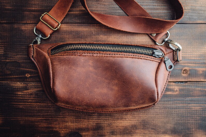Personalized Leather fanny pack, belt bag,engraved fanny pack, hip bag,festival bag, bum bag, Leather Hip Bag waist bag, leather waist bag image 4