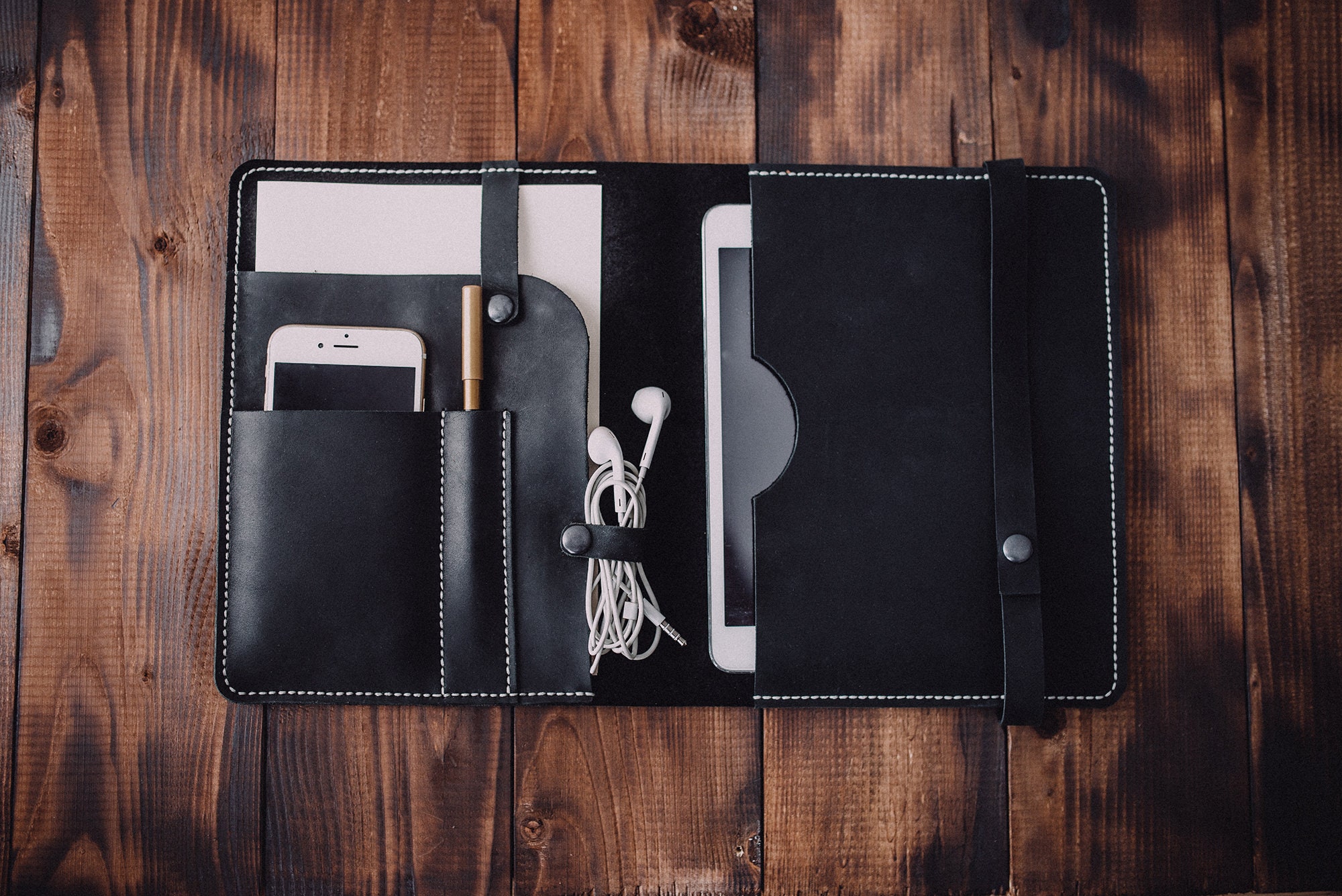 Leather Organizer for Ipad Mini Personalized Ipad Mini - Etsy UK