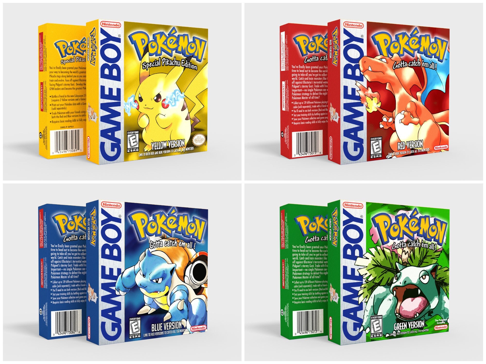 Red, Blue & Yellow Pokédex