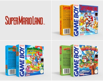 Super Mario Land 1,2,3  - Reproduced Replacement Box | Case - High Quality