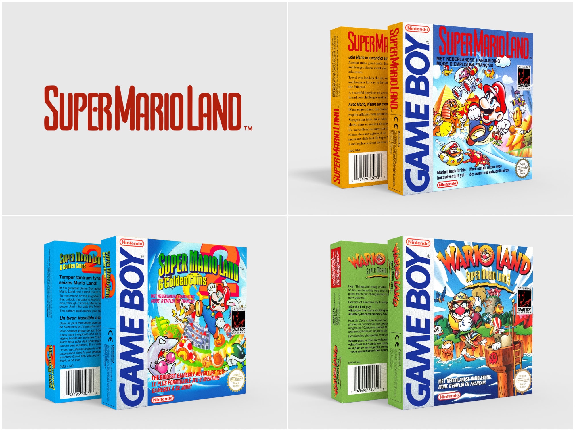 Super Mario Land Game Boy - Replacement Box - Etsy
