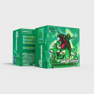 Game Boy Advance SP [Rayquaza] - Reproduced Replacement Box | Case - High Quality