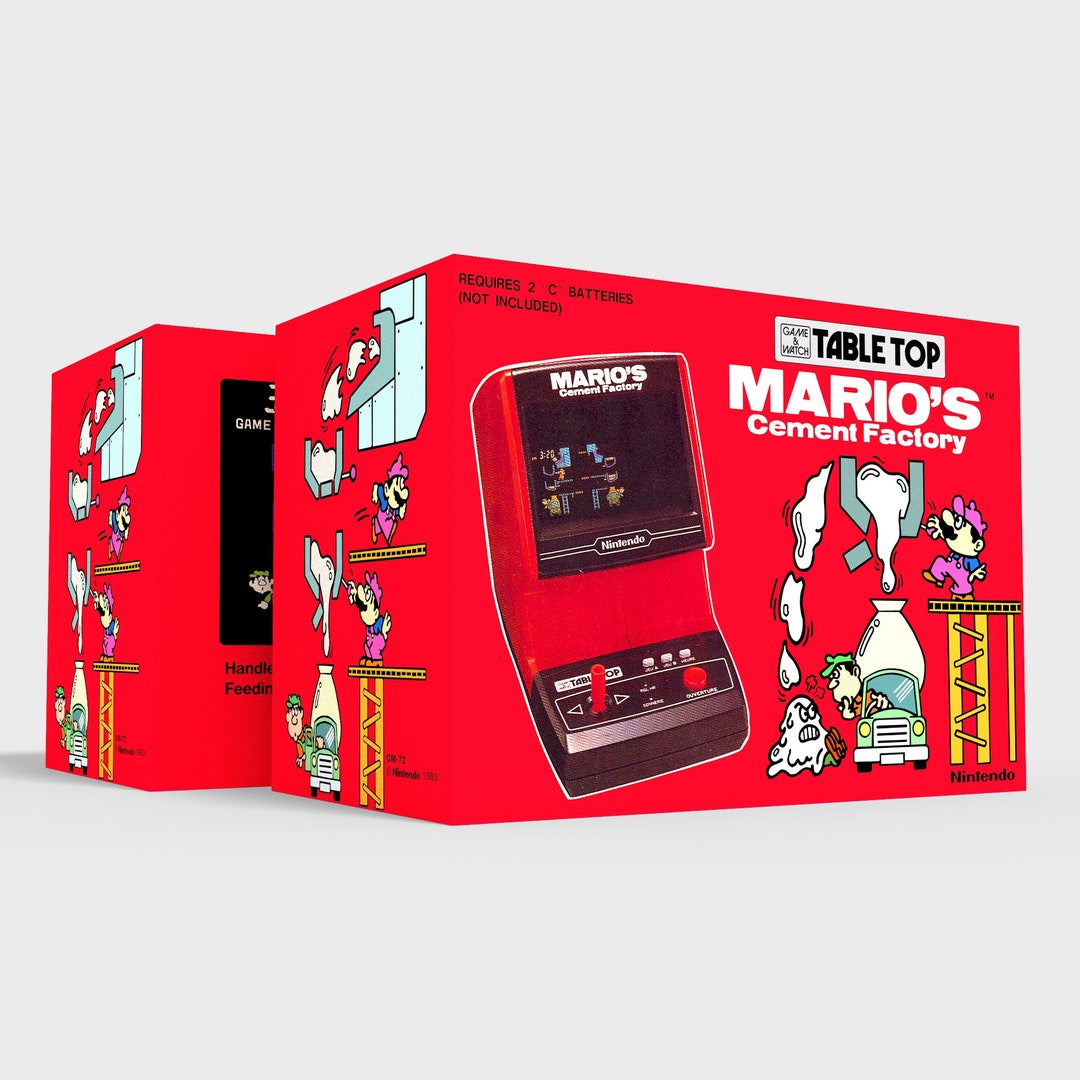 【激レア】ビンテージ・マリオのセメント・ファクトリー　TABLETOP MARIO'S Cement Factory - TABLE TOP - Reproduced Replacement