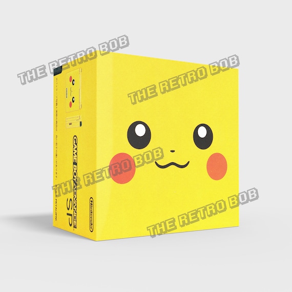 Game Boy Advance SP [pikachu] - Reproduced Replacement Box | Case