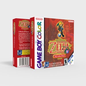 Zelda Oracle of Seasons - Reproduced Replacement Box | Case - High Quality