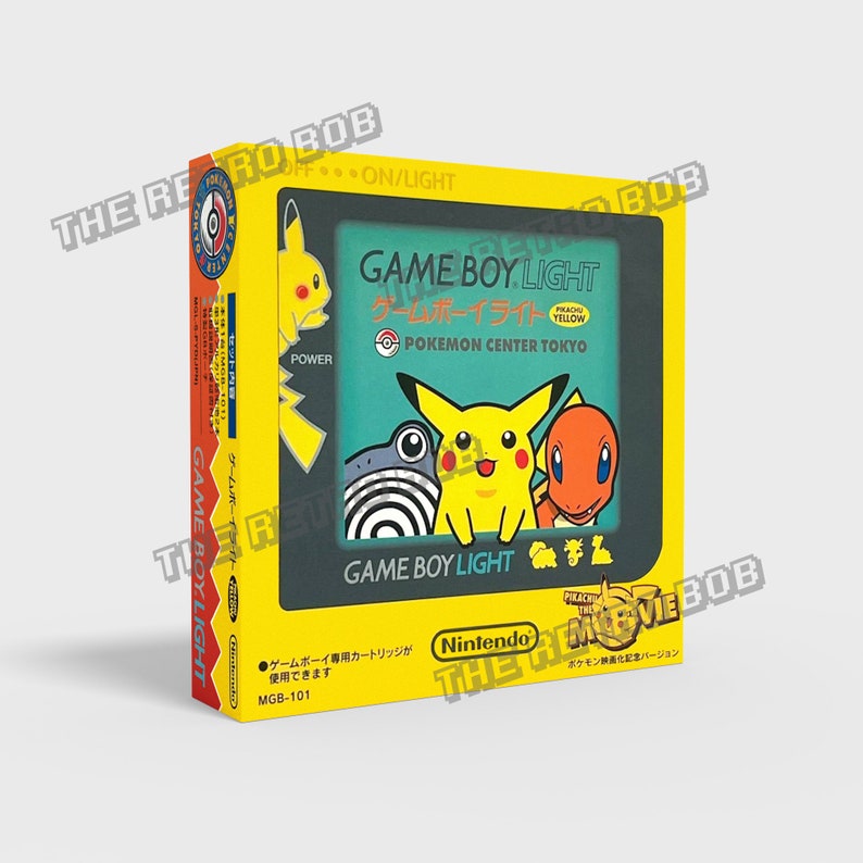 Game Boy Light Pikachu [japan] - Reproduced Replacement Box | Case ...