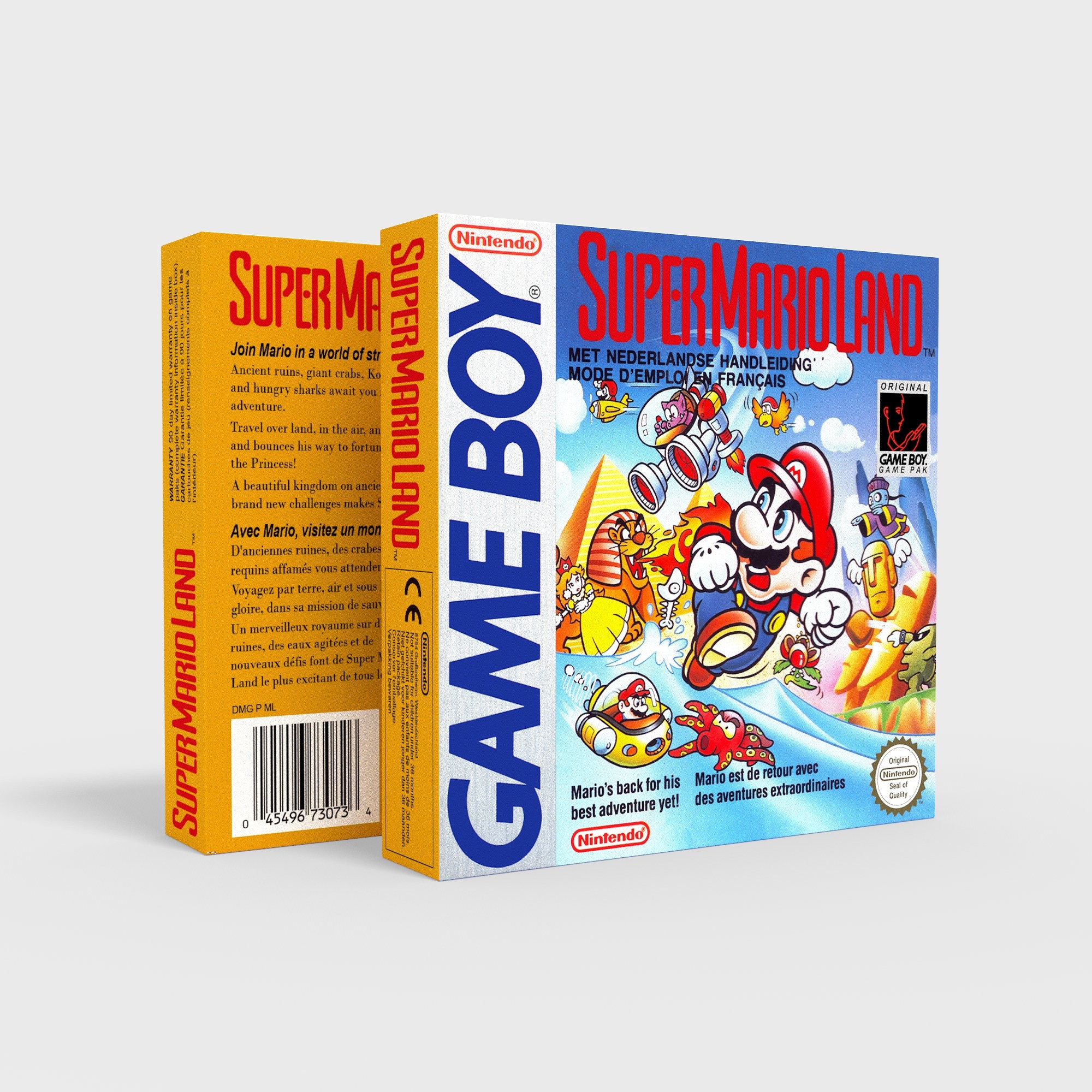 Super Mario Land - Reproduced Replacement Box | Case - High