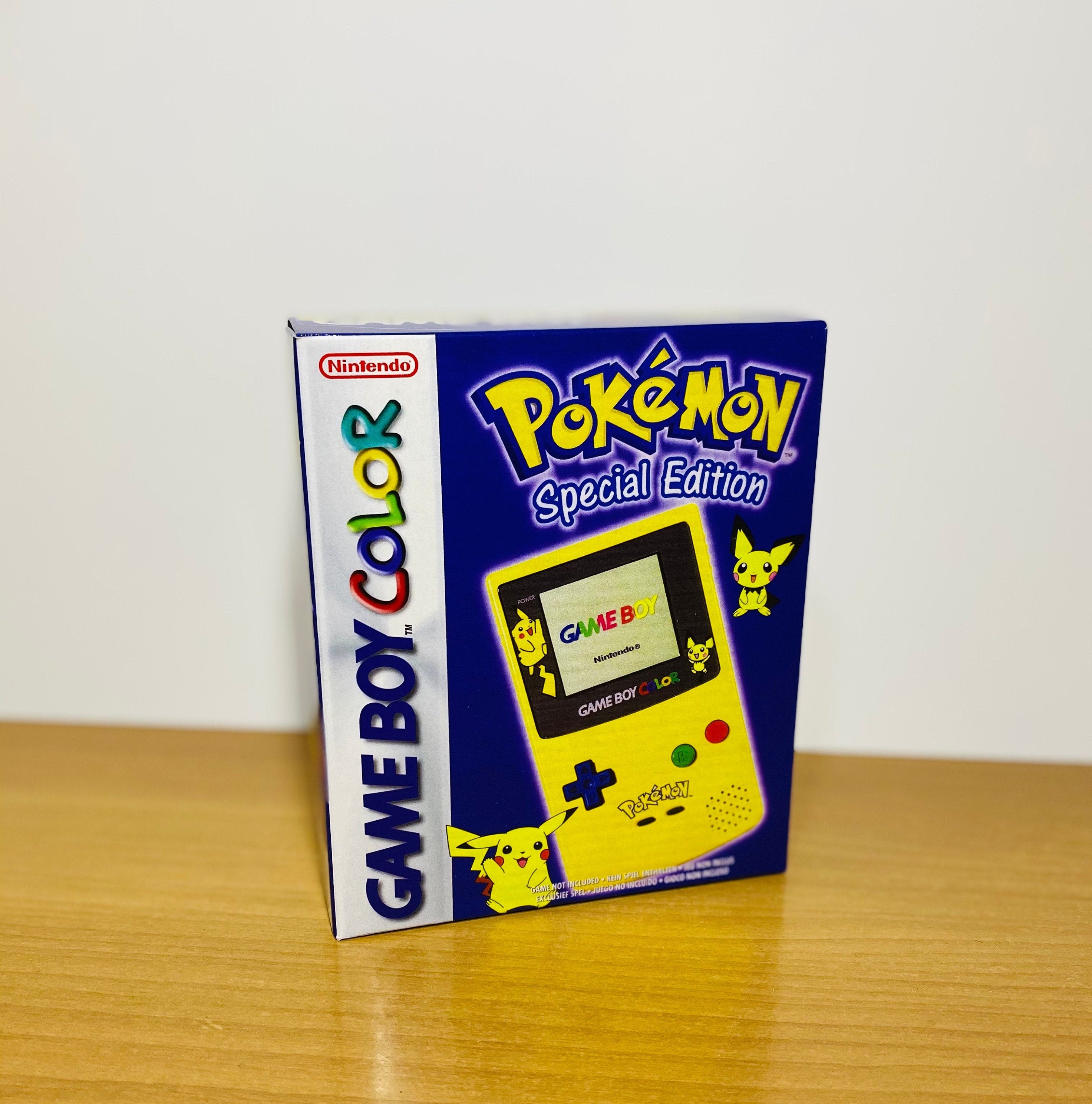 Game Boy Color Pikachu Reproduced Replacement Box Case | Etsy Australia