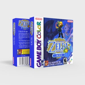 Zelda Oracle of Ages - Reproduced Replacement Box | Case - High Quality