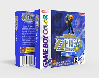 Zelda Oracle of Ages - Reproduced Replacement Box | Case - High Quality