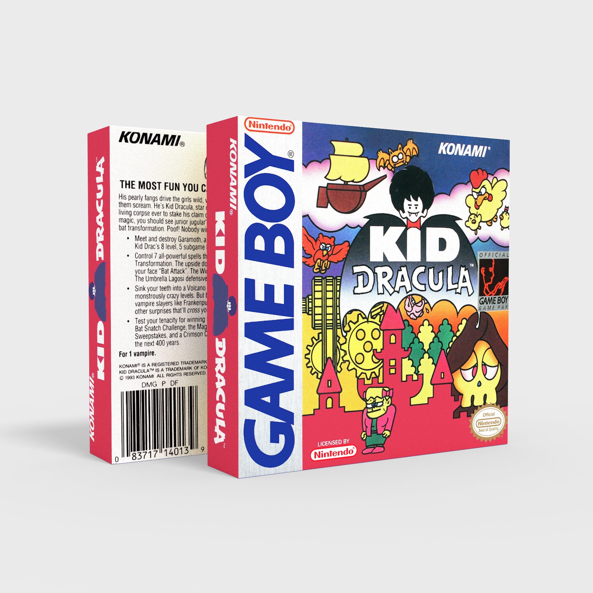 Notice Originale Game Boy : Kid Dracula (DMG-DF-USA) - Manuel D'instructions