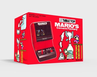 Mario's Cement Factory Table Top - Reproduced Box - Etsy Canada