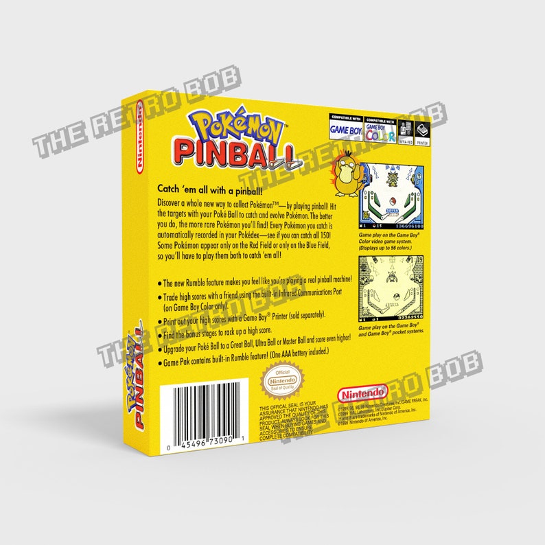 Pokemon Pinball - Replacement Box [regular Size] - Etsy