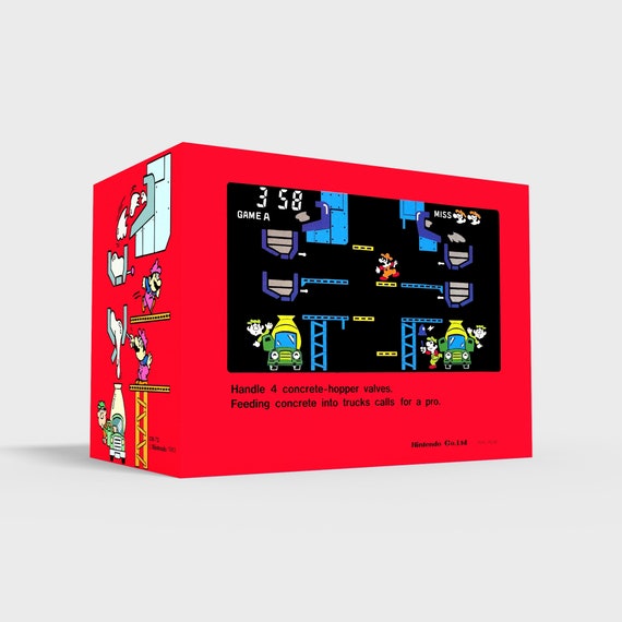 MARIO'S Cement Factory - TABLE TOP - Reproduced Replacement Box