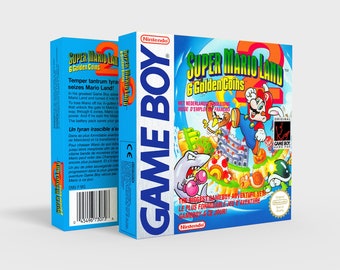 Super Mario Land 2 : 6 Golden Coins - Reproduced Replacement Box | Case - High Quality