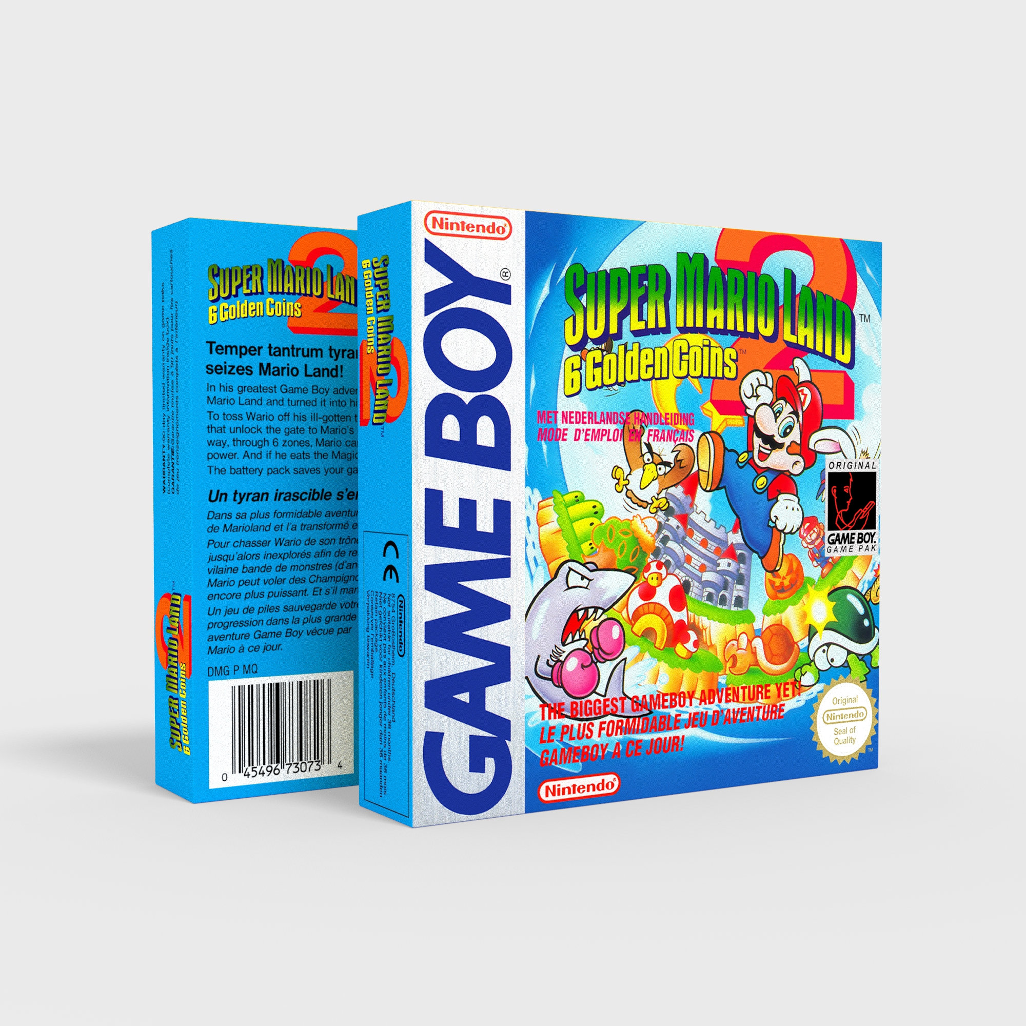 Super Mario Land 2 Game Boy - Replacement Box - Etsy